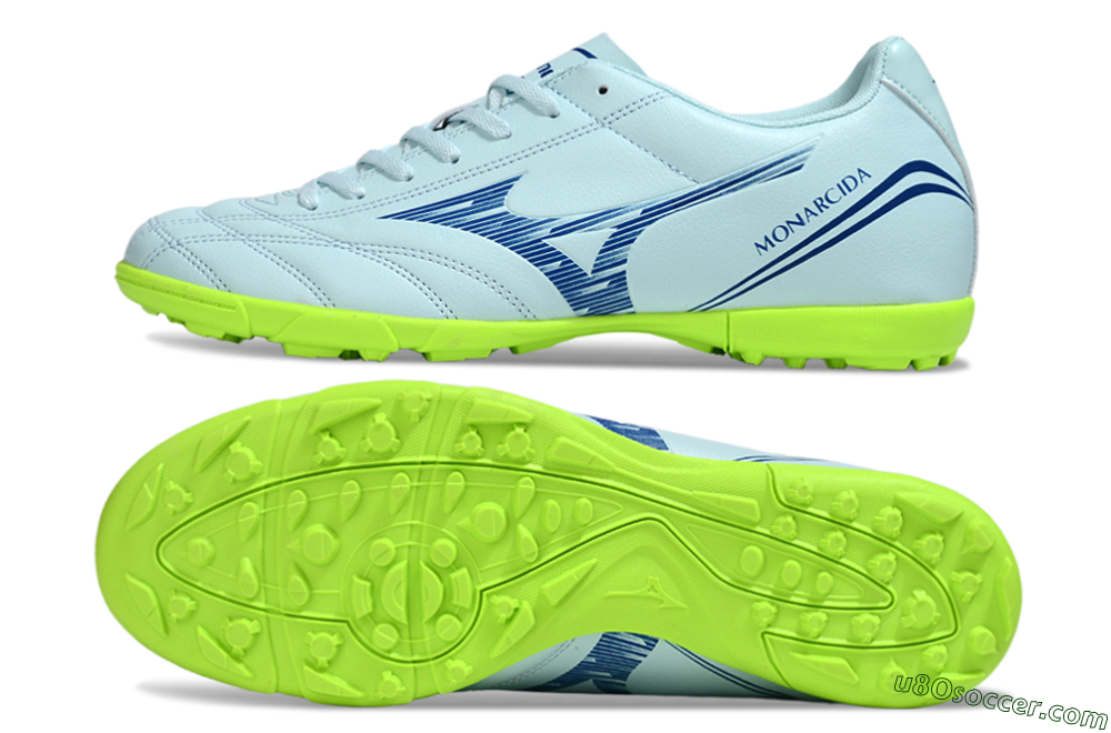 Mizuno Morelia Neo 4 TF Artificial Turf Soccer Shoes - Jade/Blue/Yellow 0
