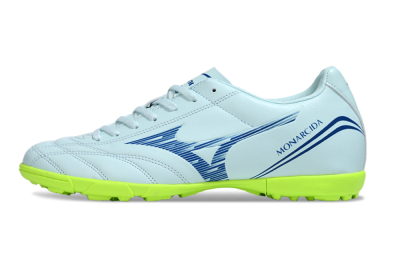 Mizuno Morelia Neo 4 TF Artificial Turf Soccer Shoes - Jade/Blue/Yellow