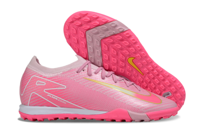 Nike Air Zoom Mercurial Vapor 16 Elite TF Artificial Turf Soccer Shoes - Pink/Gold/White