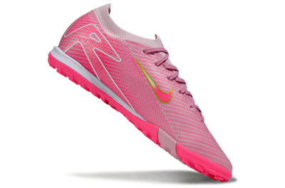 Nike Air Zoom Mercurial Vapor 16 Elite TF Artificial Turf Soccer Shoes - Pink/Gold/White