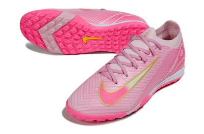 Nike Air Zoom Mercurial Vapor 16 Elite TF Artificial Turf Soccer Shoes - Pink/Gold/White