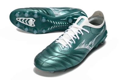 Mizuno Morelia Neo 4 FG Firm Ground Soccer Cleats - Jade/White