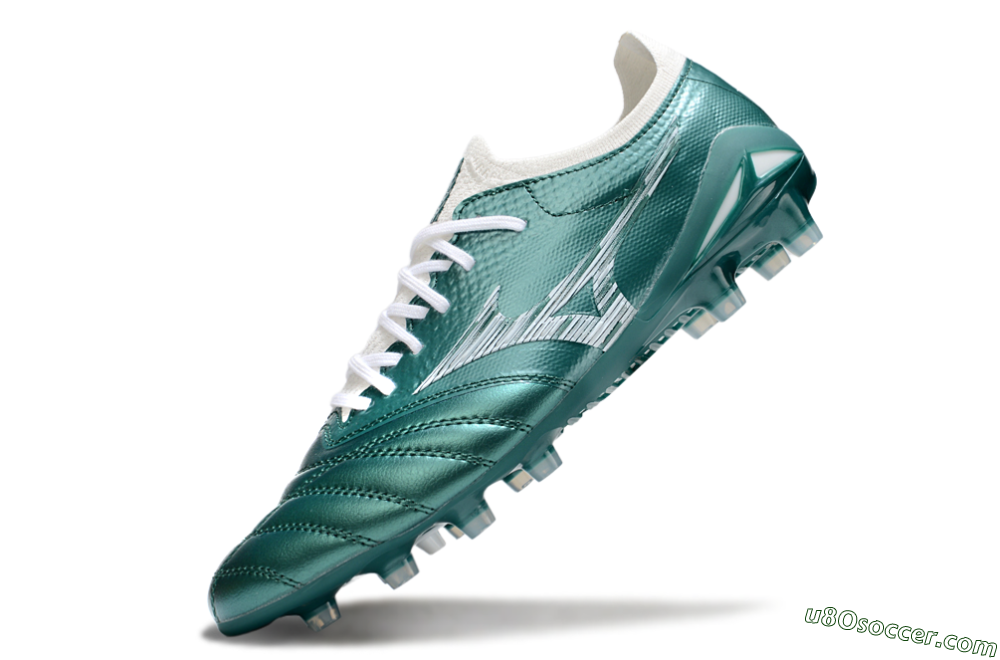Mizuno Morelia Neo 4 FG Firm Ground Soccer Cleats - Jade/White 5