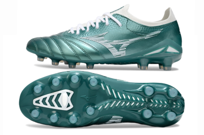 Mizuno Morelia Neo 4 FG Firm Ground Soccer Cleats - Jade/White