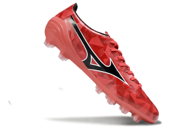 Mizuno Morelia Alpha Beta FG Firm Ground Soccer Cleats - Red/Black/White