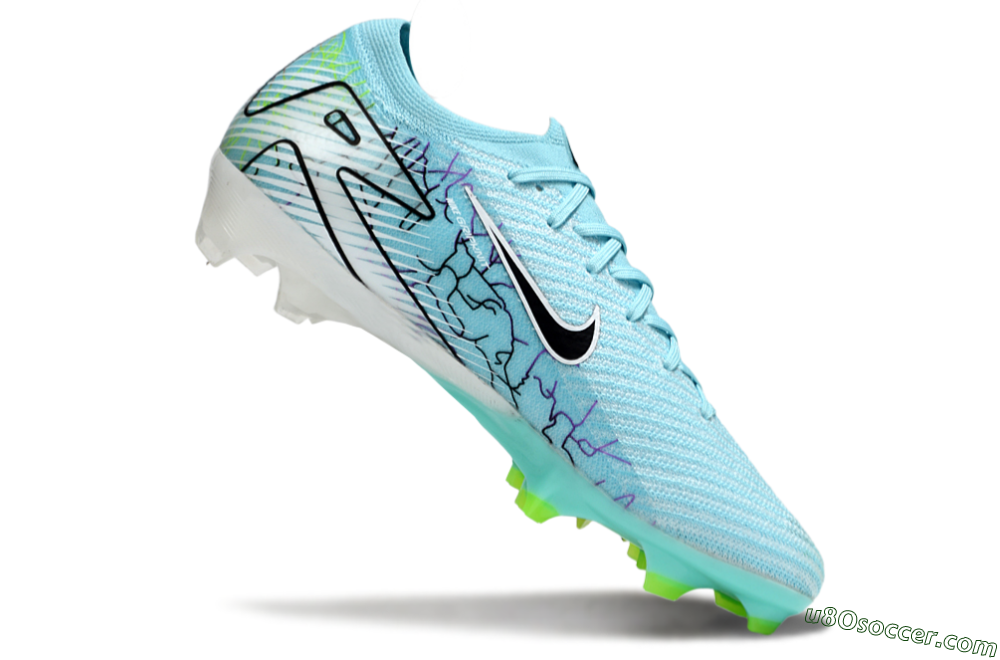 Nike Air Zoom Mercurial Vapor 16 Elite FG Firm Ground Soccer Cleats - Blue/Black/Silver 4