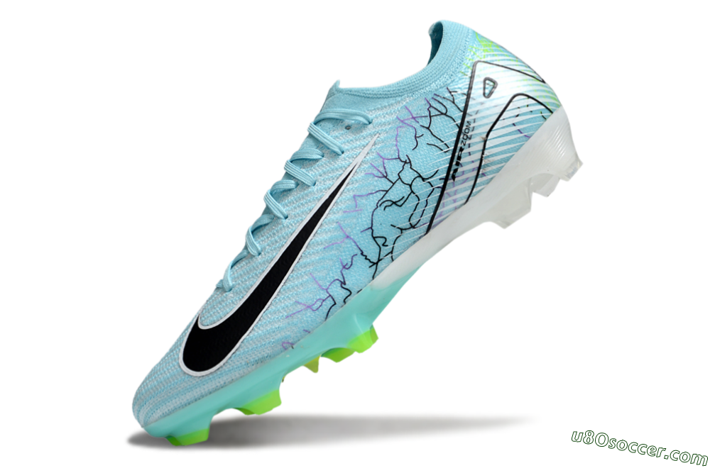 Nike Air Zoom Mercurial Vapor 16 Elite FG Firm Ground Soccer Cleats - Blue/Black/Silver 5