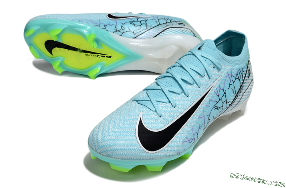 Nike Air Zoom Mercurial Vapor 16 Elite FG Firm Ground Soccer Cleats - Blue/Black/Silver 3