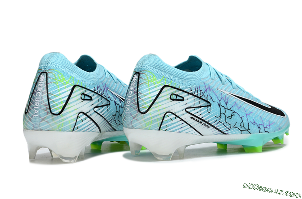 Nike Air Zoom Mercurial Vapor 16 Elite FG Firm Ground Soccer Cleats - Blue/Black/Silver 6