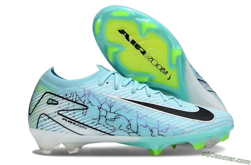 Nike Air Zoom Mercurial Vapor 16 Elite FG Firm Ground Soccer Cleats - Blue/Black/Silver 1