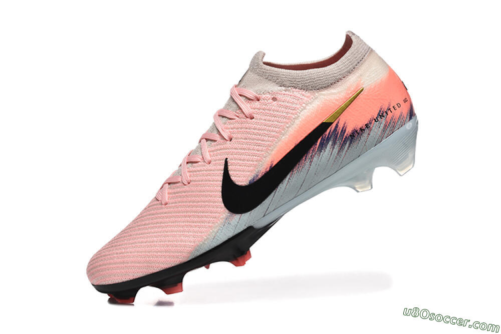 Nike Air Zoom Mercurial Vapor 16 Elite FG Firm Ground Soccer Cleats - Pink/Black/Jade 8
