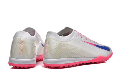 Nike Air Zoom Mercurial Vapor 16 Elite TF Artificial Turf Soccer Shoes - White/Blue/Pink