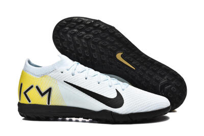 Nike Air Zoom Mercurial Vapor 16 Elite TF Artificial Turf Soccer Shoes - White/Black/Yellow