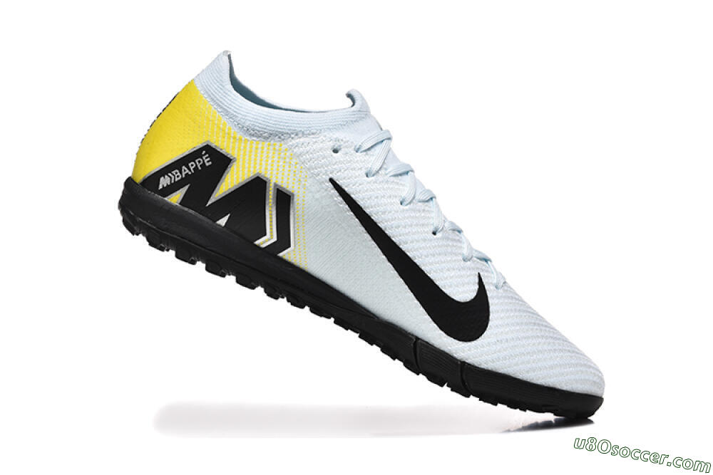 Nike Air Zoom Mercurial Vapor 16 Elite TF Artificial Turf Soccer Shoes - White/Black/Yellow 7