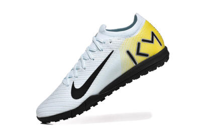 Nike Air Zoom Mercurial Vapor 16 Elite TF Artificial Turf Soccer Shoes - White/Black/Yellow