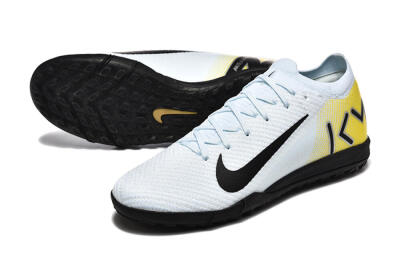 Nike Air Zoom Mercurial Vapor 16 Elite TF Artificial Turf Soccer Shoes - White/Black/Yellow