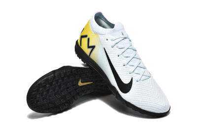 Nike Air Zoom Mercurial Vapor 16 Elite TF Artificial Turf Soccer Shoes - White/Black/Yellow