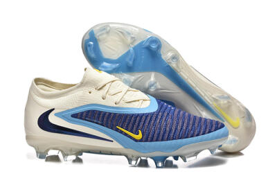 Nike Phantom 6 Elite Low FG Firm Ground Soccer Cleats - Blue/White/Black