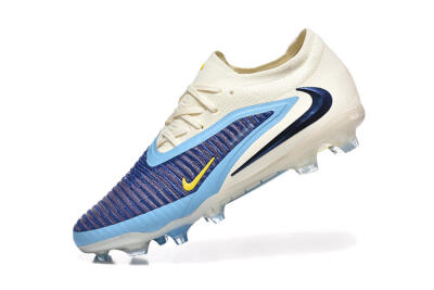 Nike Phantom 6 Elite Low FG Firm Ground Soccer Cleats - Blue/White/Black