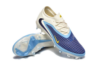 Nike Phantom 6 Elite Low FG Firm Ground Soccer Cleats - Blue/White/Black