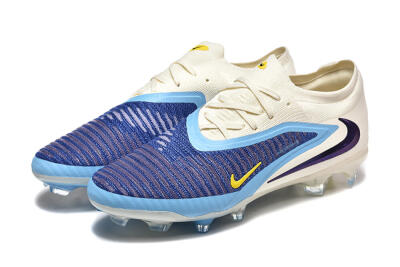 Nike Phantom 6 Elite Low FG Firm Ground Soccer Cleats - Blue/White/Black