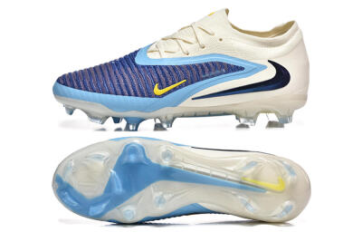 Nike Phantom 6 Elite Low FG Firm Ground Soccer Cleats - Blue/White/Black