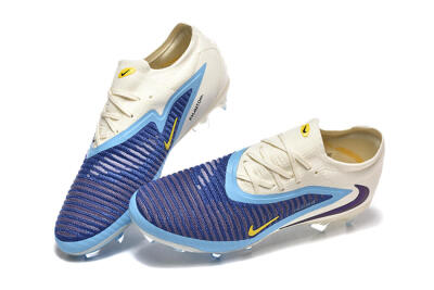 Nike Phantom 6 Elite Low FG Firm Ground Soccer Cleats - Blue/White/Black