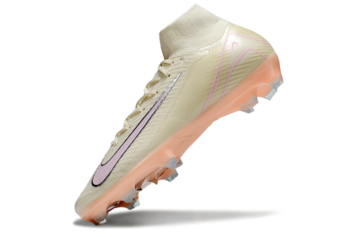 Nike Air Zoom Mercurial Superfly 10 Elite FG Firm Ground Soccer Cleats - Beige/Pink/Silver