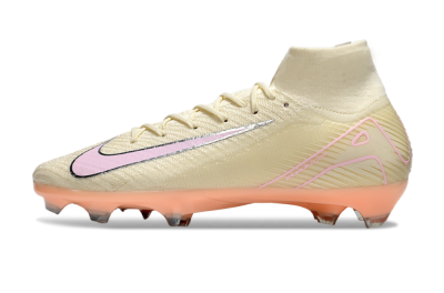 Nike Air Zoom Mercurial Superfly 10 Elite FG Firm Ground Soccer Cleats - Beige/Pink/Silver