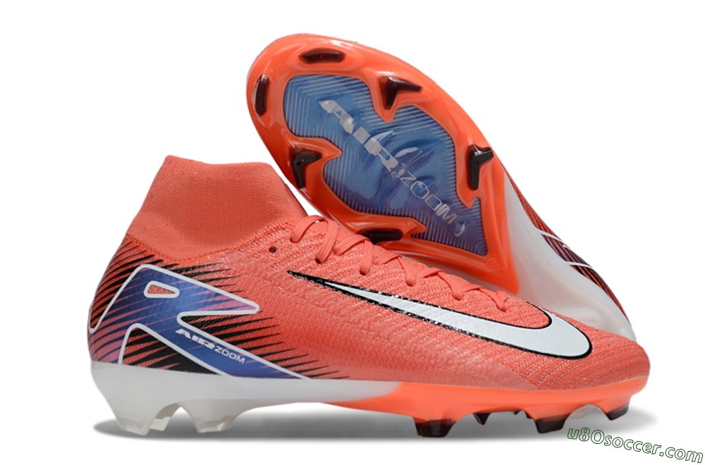 Nike Air Zoom Mercurial Superfly 10 Elite FG Firm Ground Soccer Cleats - Red/White/Blue 1