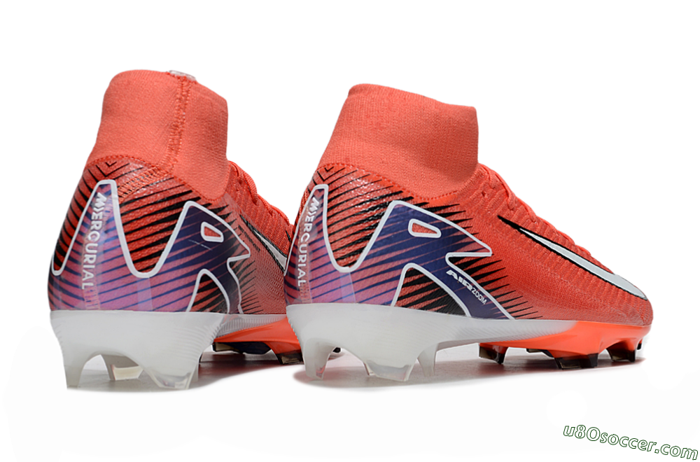 Nike Air Zoom Mercurial Superfly 10 Elite FG Firm Ground Soccer Cleats - Red/White/Blue 6