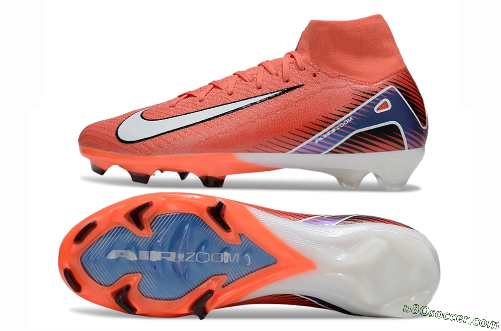 Nike Air Zoom Mercurial Superfly 10 Elite FG Firm Ground Soccer Cleats - Red/White/Blue 0