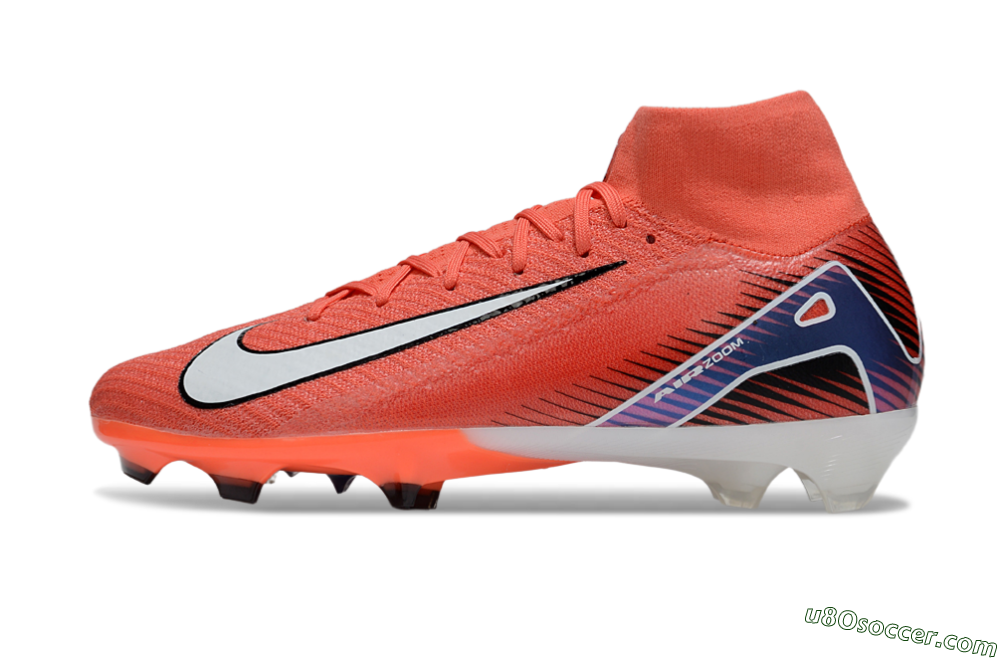 Nike Air Zoom Mercurial Superfly 10 Elite FG Firm Ground Soccer Cleats - Red/White/Blue 2