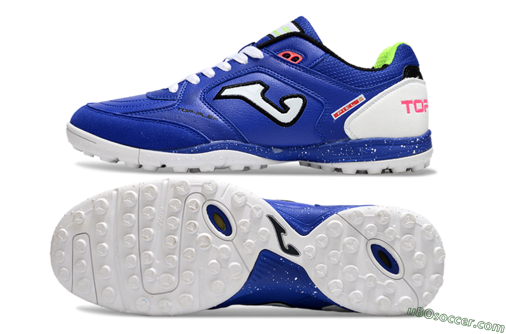 Joma Top Flex TF Artificial Turf Soccer Shoes - Blue/Silver/Black 0