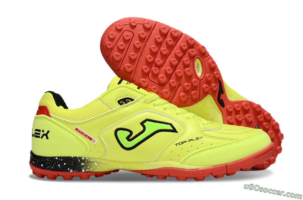 Joma Top Flex TF Artificial Turf Soccer Shoes - Yellow/Black/Red 1