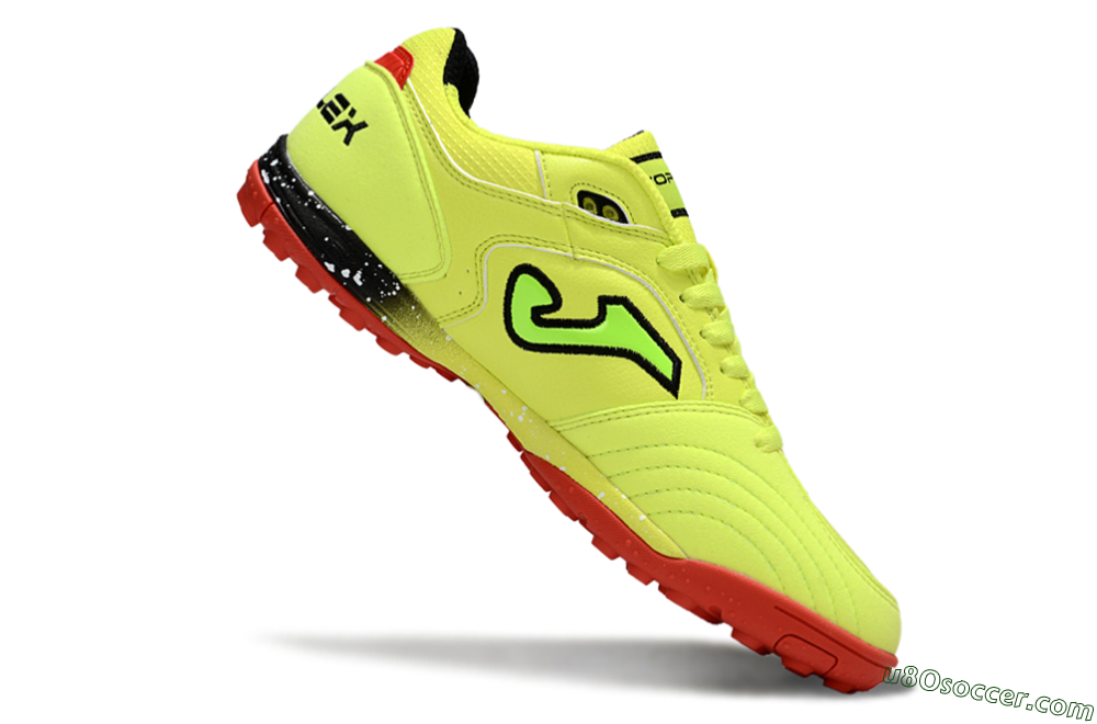 Joma Top Flex TF Artificial Turf Soccer Shoes - Yellow/Black/Red 4