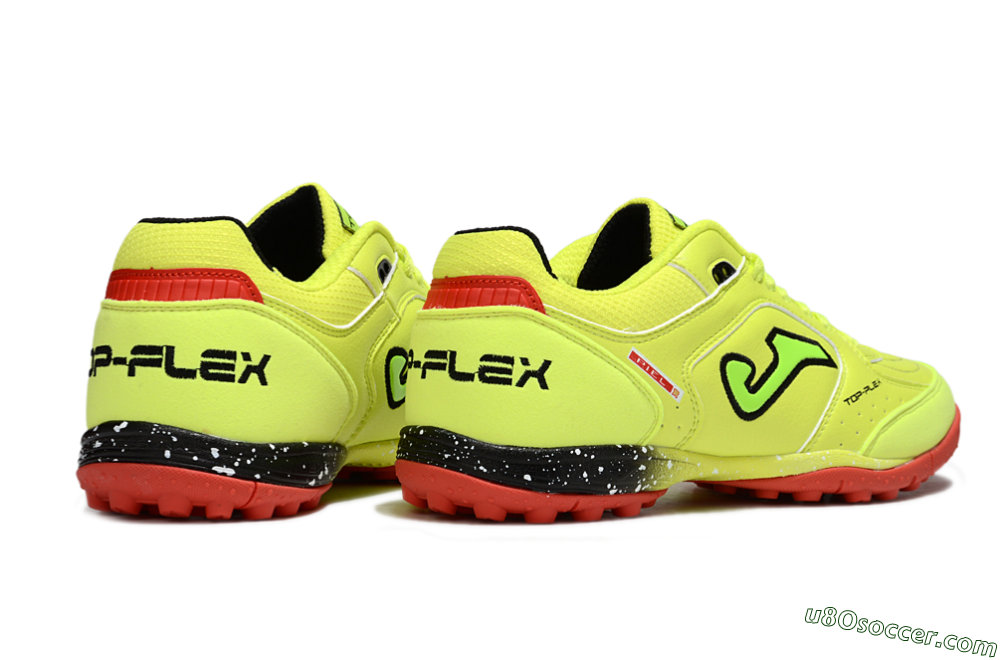 Joma Top Flex TF Artificial Turf Soccer Shoes - Yellow/Black/Red 6