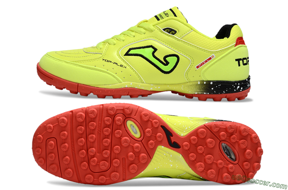 Joma Top Flex TF Artificial Turf Soccer Shoes - Yellow/Black/Red 0