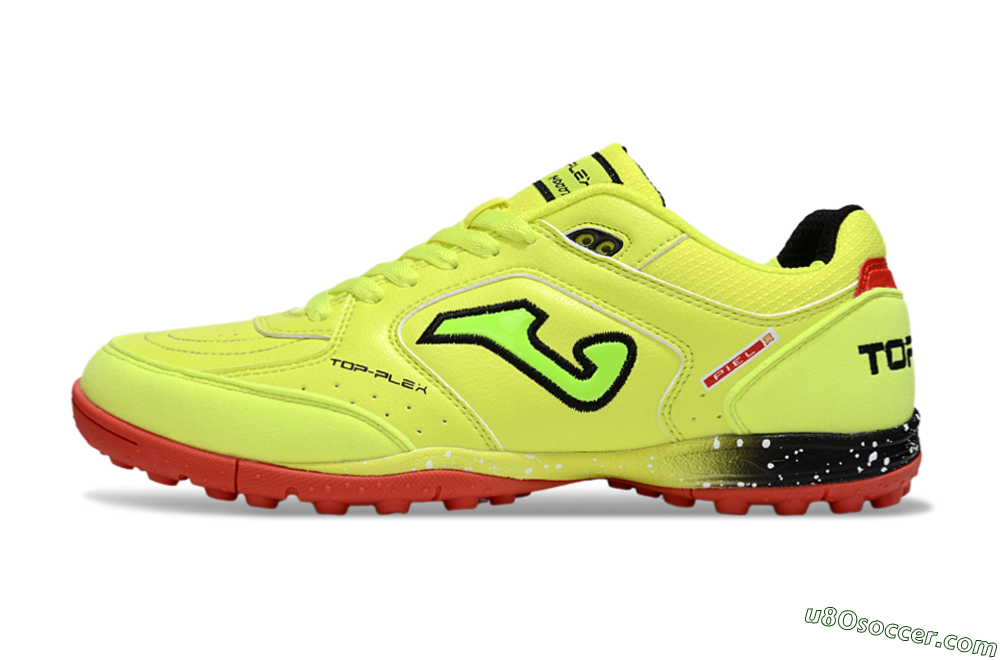 Joma Top Flex TF Artificial Turf Soccer Shoes - Yellow/Black/Red 2