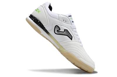 Joma Top Flex IC Indoor & Futsal Soccer Shoes - White/Silver/Black
