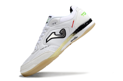 Joma Top Flex IC Indoor & Futsal Soccer Shoes - White/Silver/Black