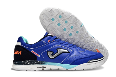 Joma Top Flex IC Indoor & Futsal Soccer Shoes - Blue/Silver/Black