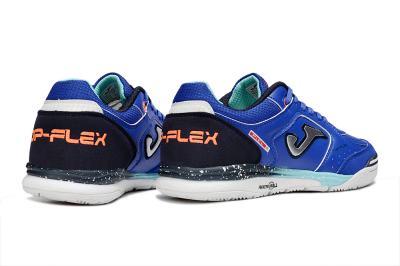 Joma Top Flex IC Indoor & Futsal Soccer Shoes - Blue/Silver/Black
