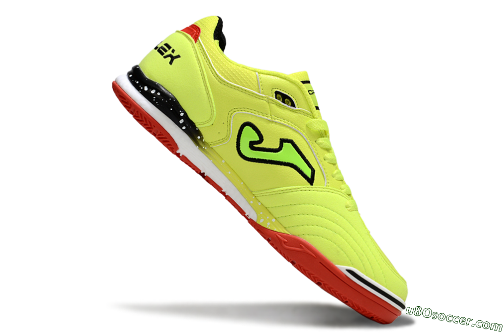 Joma Top Flex IC Indoor & Futsal Soccer Shoes - Yellow/Black/Red 4