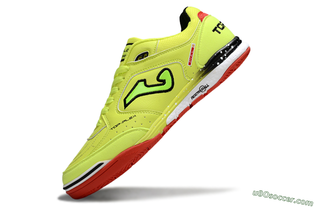 Joma Top Flex IC Indoor & Futsal Soccer Shoes - Yellow/Black/Red 5