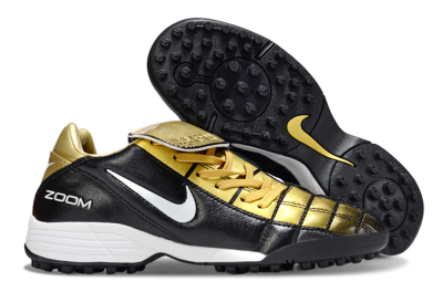 Nike Air Zoom Total 90 III TF Artificial Turf Soccer Shoes - Black/Gold/White
