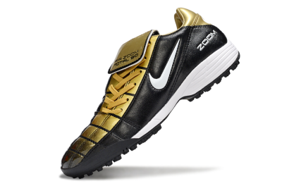 Nike Air Zoom Total 90 III TF Artificial Turf Soccer Shoes - Black/Gold/White