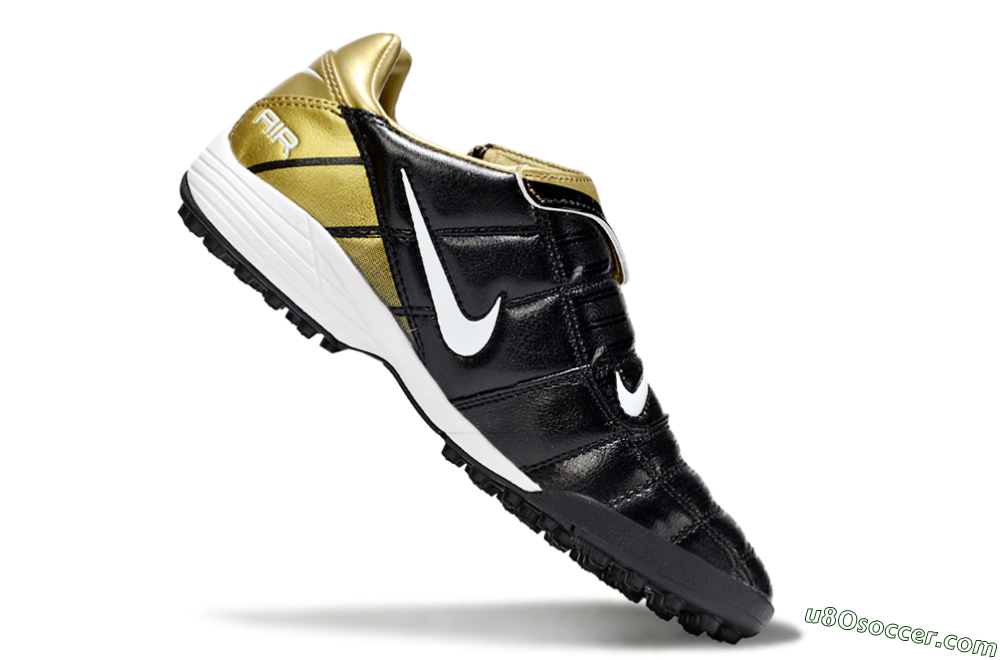 Nike Air Zoom Total 90 III TF Artificial Turf Soccer Shoes - Black/Gold/White 4