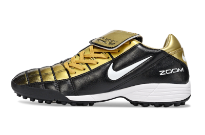 Nike Air Zoom Total 90 III TF Artificial Turf Soccer Shoes - Black/Gold/White