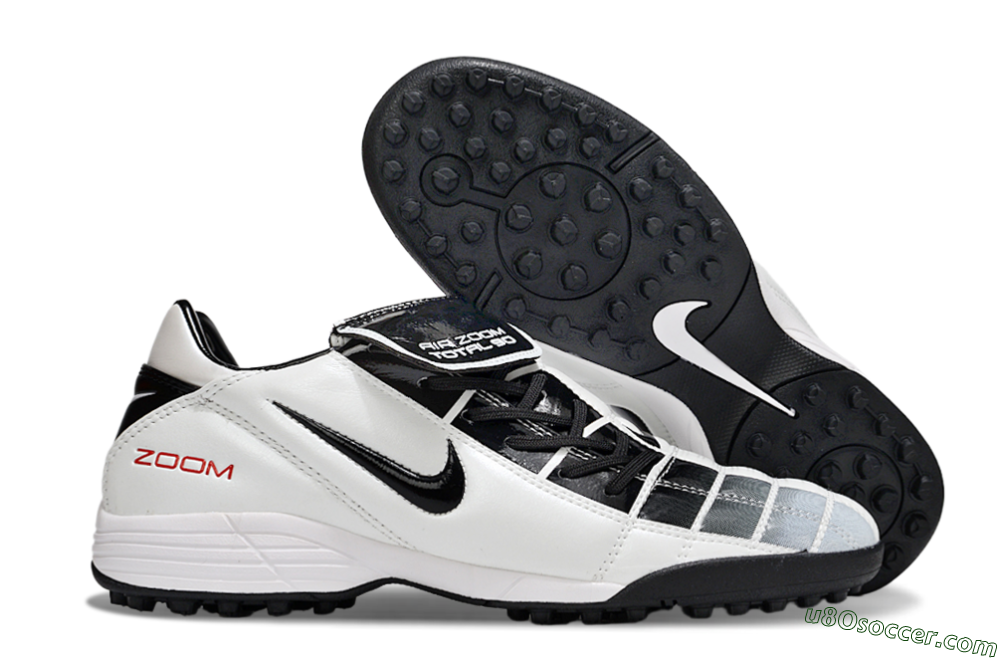 Nike Air Zoom Total 90 III TF Artificial Turf Soccer Shoes - White/Black/Red 1